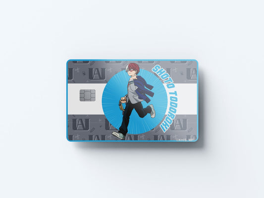 Watercolor school’s out shoto todoroki design | credit card sticker | small chip | credit card skin for nursery and home wall decor.
