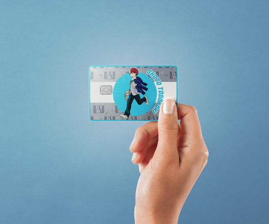 Watercolor school’s out shoto todoroki design | credit card sticker | small chip | credit card skin for nursery and home wall decor.