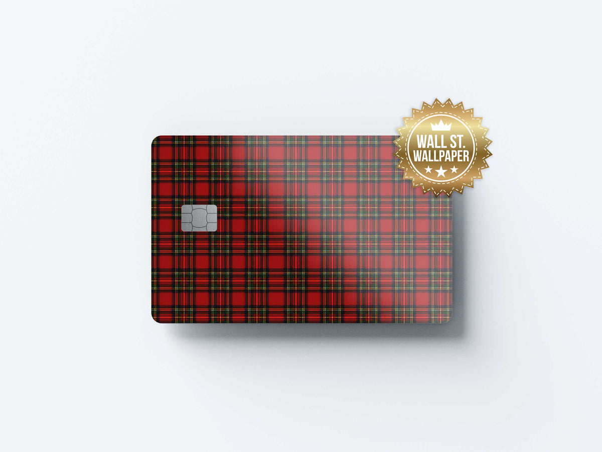 Scottish Pattern - Premium Vinyl Credit Card Skin Cover by Wonderwallsboutique