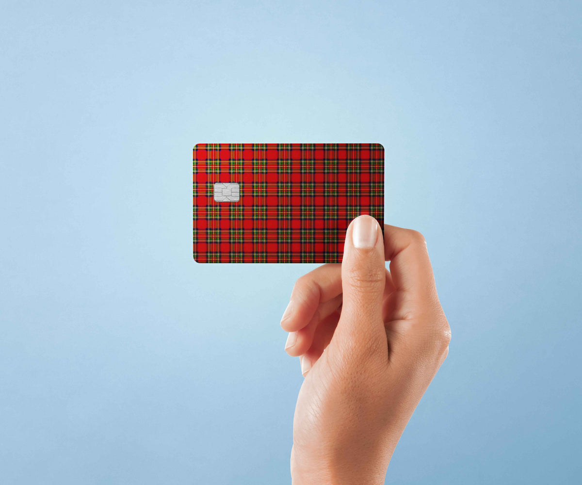 Scottish Pattern - Premium Vinyl Credit Card Skin Cover by Wonderwallsboutique