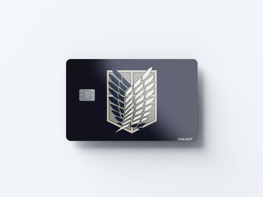 Watercolor scouts crest navy design | credit card sticker | small chip | credit card skin for nursery and home wall decor.