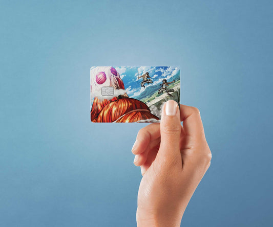 Watercolor scouts vs colossal titan design | credit card sticker | small chip | credit card skin for nursery and home wall decor.