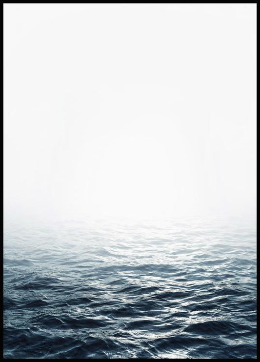 Watercolor sea poster for nursery and home wall decor.