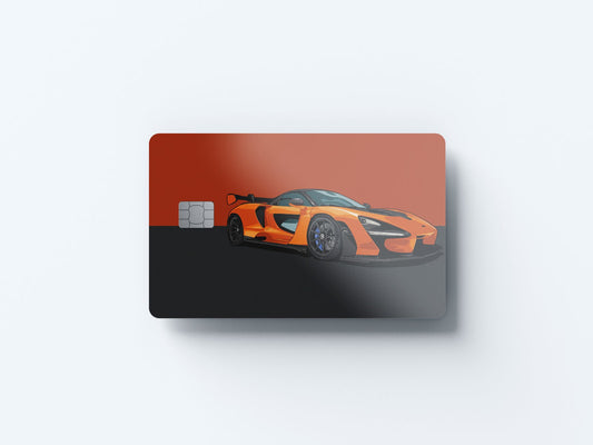 Watercolor senna design | credit card sticker | small chip | credit card skin for nursery and home wall decor.