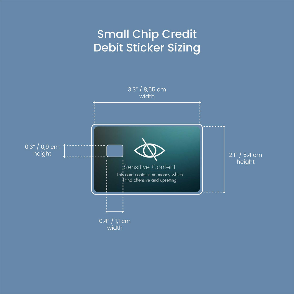Sensitive Content - Premium Vinyl Credit Card Skin Cover by Wonderwallsboutique