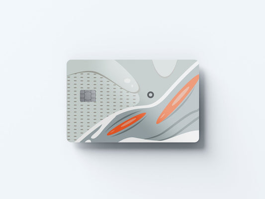 Watercolor seven hun dog grey design | credit card sticker | small chip | credit card skin for nursery and home wall decor.