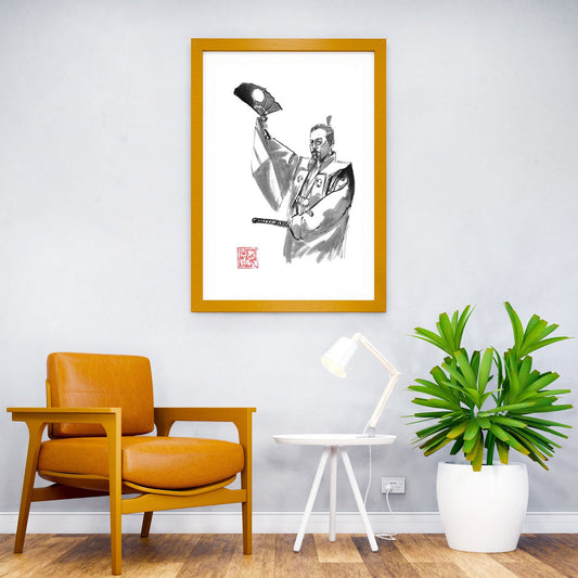 shogun salute samurai Asian Style Poster | Wall Art for Home & Office | High-Quality Print - High-Quality Visual Display