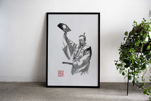 shogun salute samurai Asian Style Poster | Wall Art for Home & Office | High-Quality Print - High-Quality Visual Display