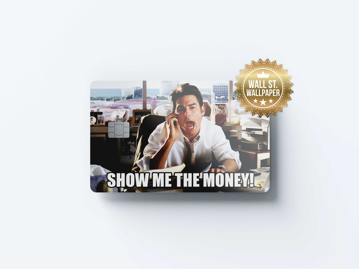 Show Me The Money - Premium Vinyl Credit Card Skin Cover by Wonderwallsboutique