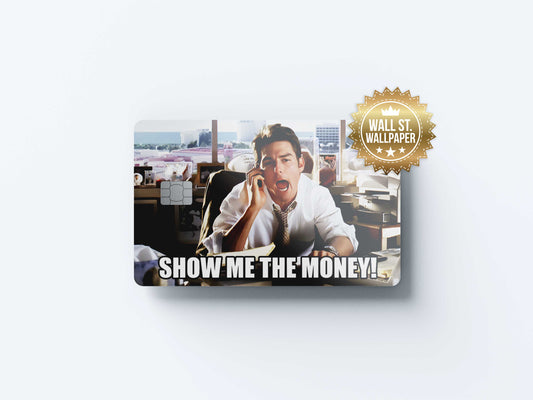 Show Me The Money - Premium Vinyl Credit Card Skin Cover by Wonderwallsboutique
