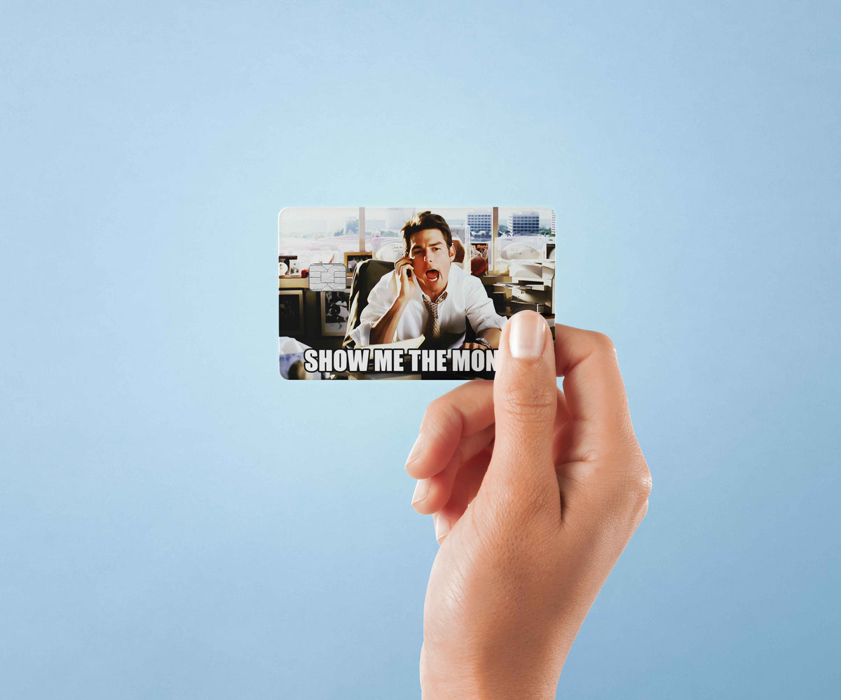 Show Me The Money - Premium Vinyl Credit Card Skin Cover by Wonderwallsboutique
