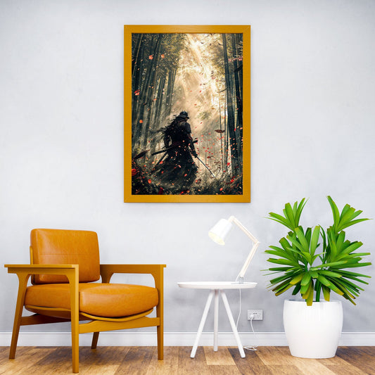 silent japanese samurai Asian Style Poster | Wall Art for Home & Office | High-Quality Print - High-Quality Visual Display