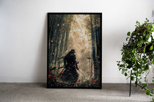 silent japanese samurai Asian Style Poster | Wall Art for Home & Office | High-Quality Print - High-Quality Visual Display