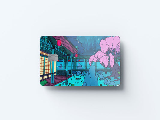 Watercolor slayer estate design | credit card sticker | small chip | credit card skin for nursery and home wall decor.