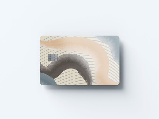 Watercolor slither design | credit card sticker | small chip | credit card skin for nursery and home wall decor.