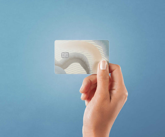 Watercolor slither design | credit card sticker | small chip | credit card skin for nursery and home wall decor.