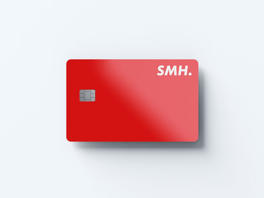 Watercolor smh design | credit card sticker | small chip | credit card skin for nursery and home wall decor.