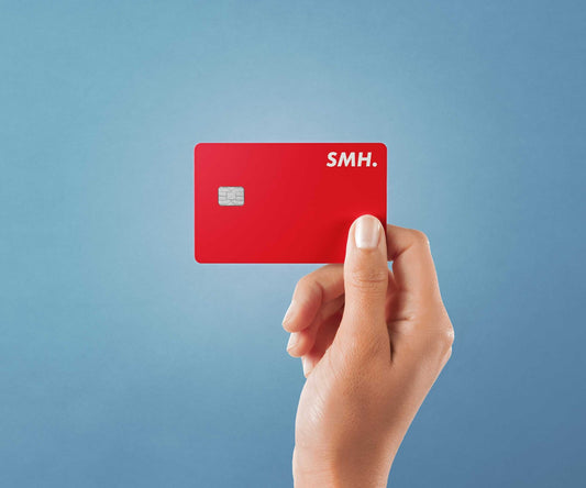 Watercolor smh design | credit card sticker | small chip | credit card skin for nursery and home wall decor.