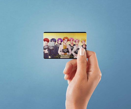 Watercolor smooth like butter design | credit card sticker | small chip | credit card skin for nursery and home wall decor.