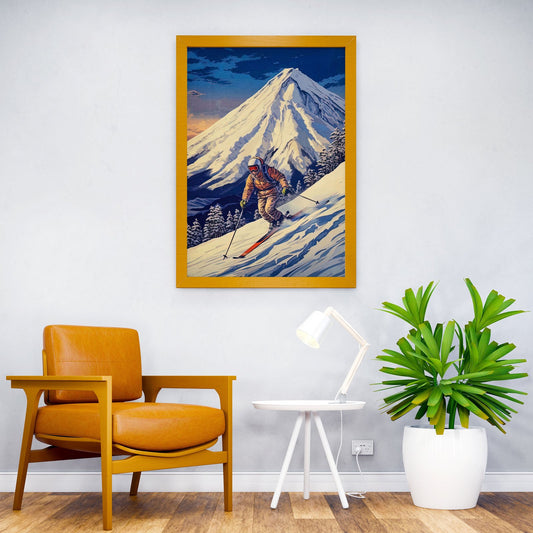 snowboard japanese Asian Style Poster | Wall Art for Home & Office | High-Quality Print - High-Quality Visual Display