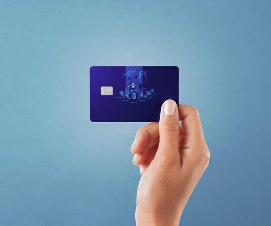 Watercolor society pressure design | credit card sticker | small chip | credit card skin for nursery and home wall decor.