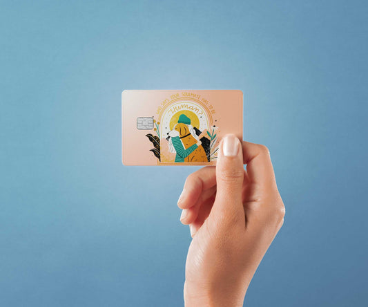 Watercolor soulmate design | credit card sticker | small chip | credit card skin for nursery and home wall decor.