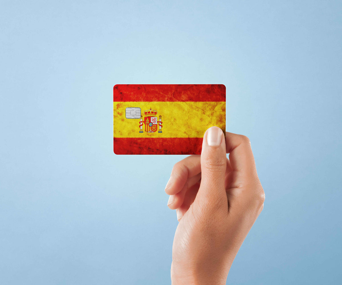 Spain - Premium Vinyl Credit Card Skin Cover by Wonderwallsboutique