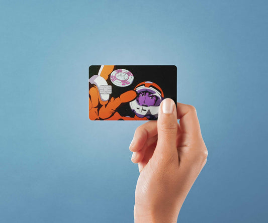 Watercolor spike in space design | credit card sticker | small chip | credit card skin for nursery and home wall decor.