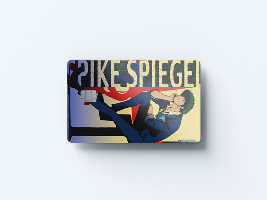 Watercolor spike spiegel design | credit card sticker | small chip | credit card skin for nursery and home wall decor.