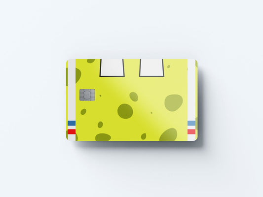 Watercolor spongy design | credit card sticker | small chip | credit card skin for nursery and home wall decor.