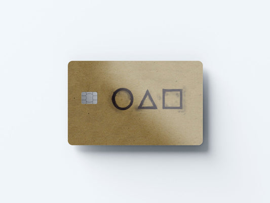 Watercolor squid card design | credit card sticker | small chip | credit card skin for nursery and home wall decor.