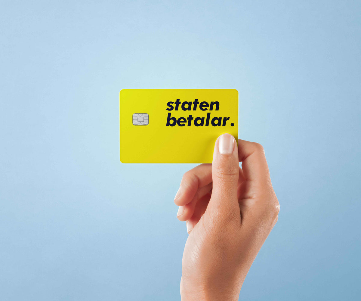 Staten Betalar - Premium Vinyl Credit Card Skin Cover by Wonderwallsboutique