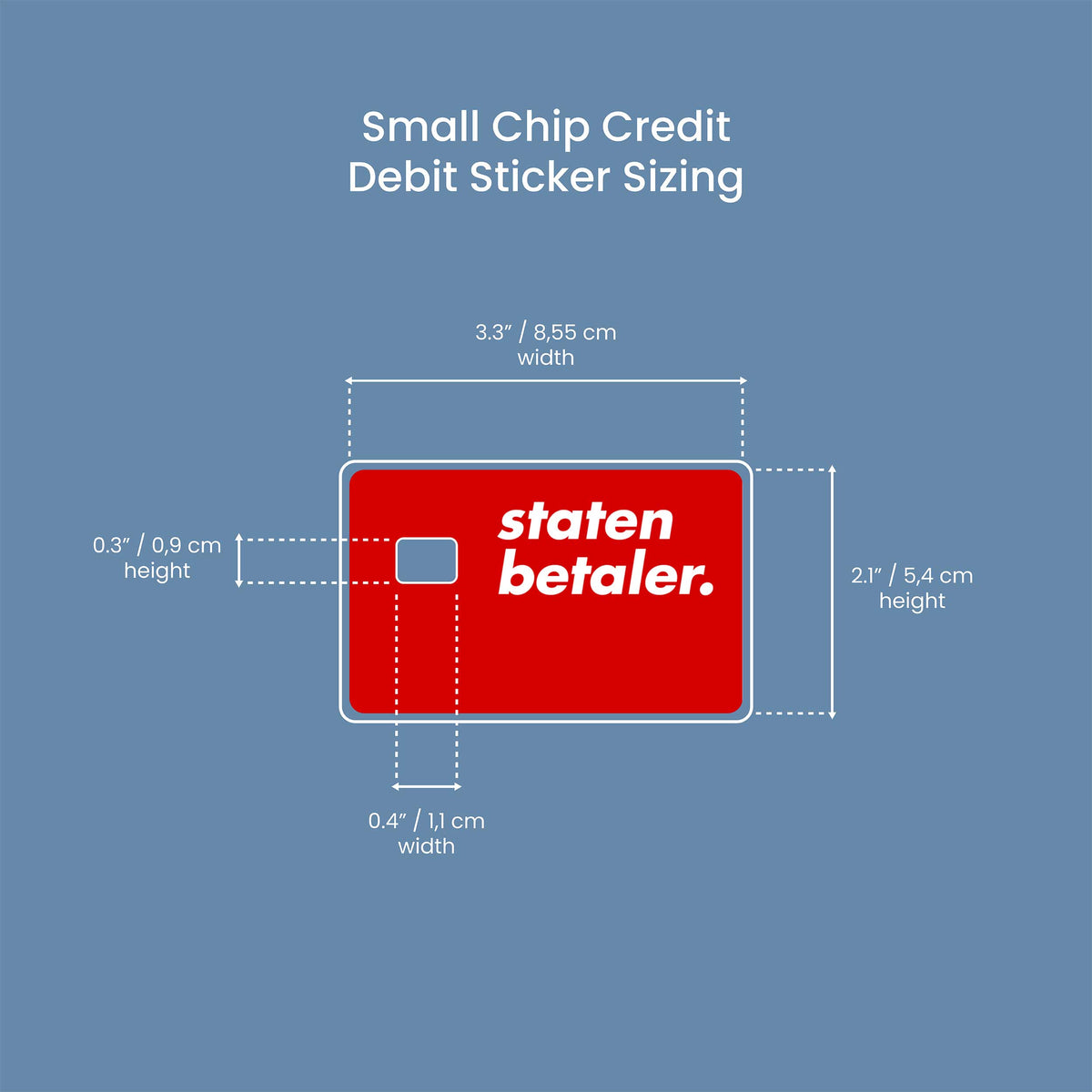Staten Betaler - Premium Vinyl Credit Card Skin Cover by Wonderwallsboutique