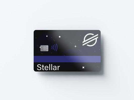 Watercolor stellar card design | credit card sticker | small chip | credit card skin for nursery and home wall decor.