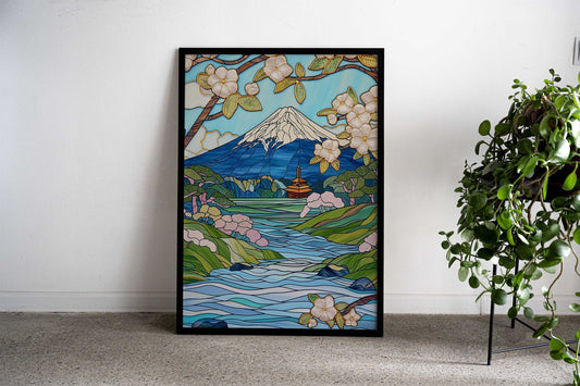 summer japan landscape Asian Style Poster | Wall Art for Home & Office | High-Quality Print - High-Quality Visual Display