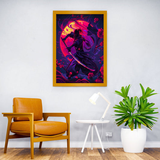 sunset at lake Asian Style Poster | Wall Art for Home & Office | High-Quality Print - High-Quality Visual Display