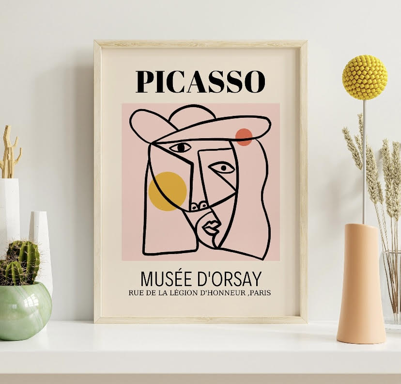 Gallery Wall Set: Andy Warhol & Picasso Pink Collection