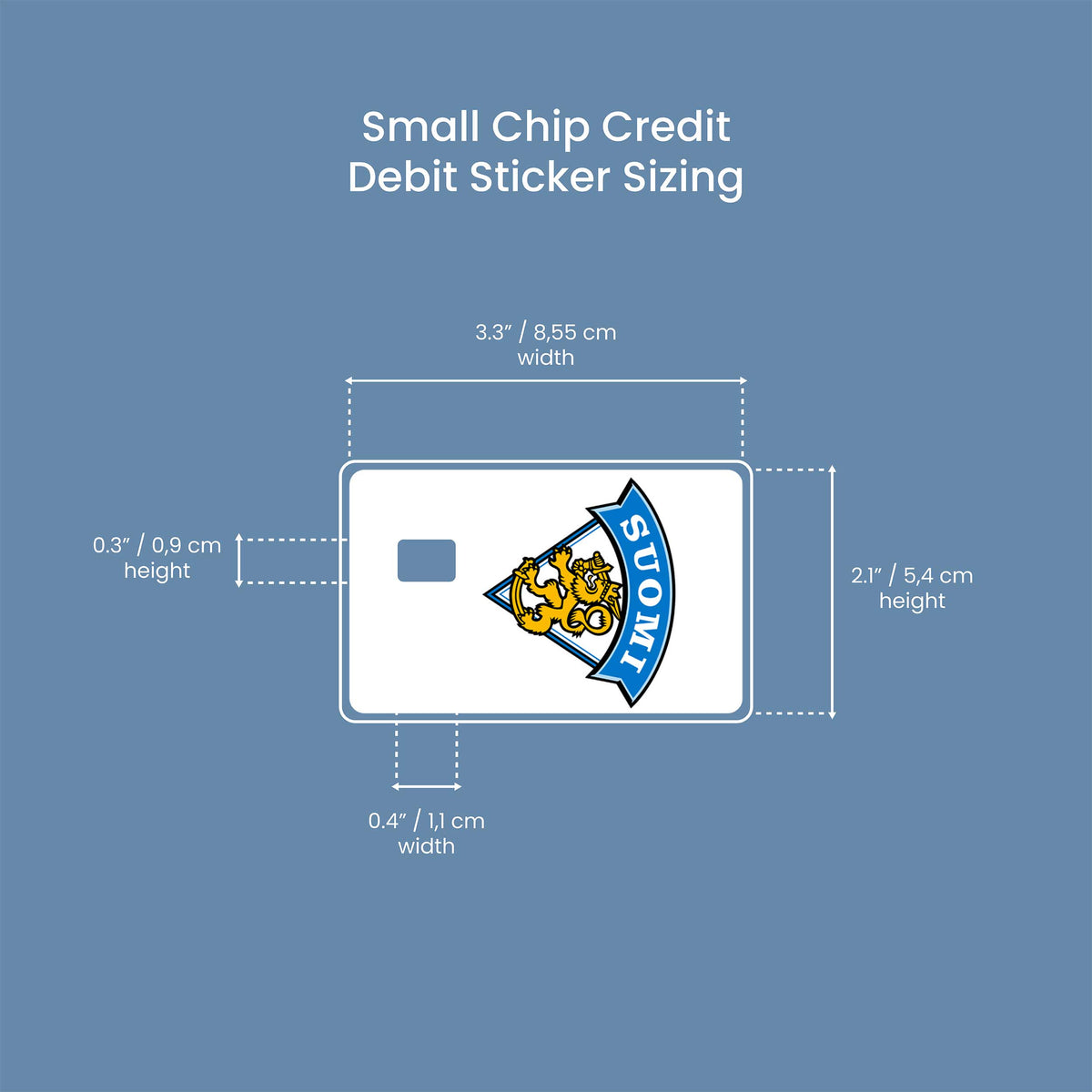 Suomi - Premium Vinyl Credit Card Skin Cover by Wonderwallsboutique