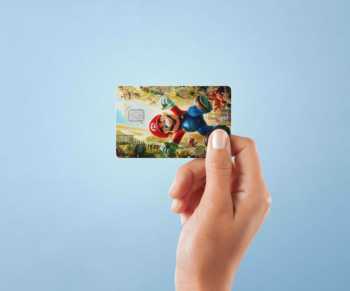 Super Mario - Premium Vinyl Credit Card Skin Cover by Wonderwallsboutique