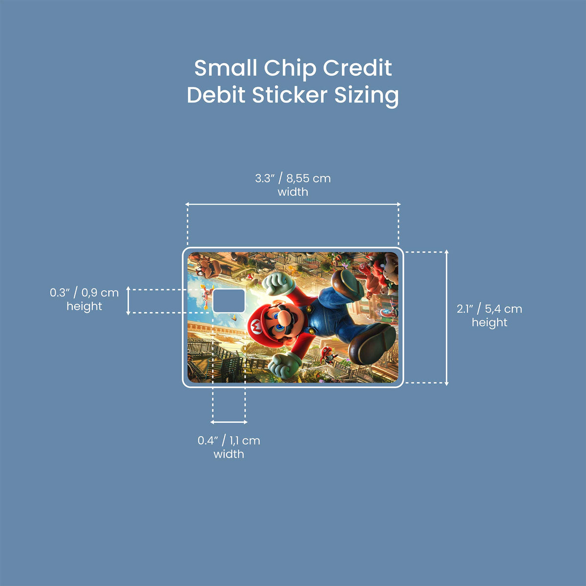 Super Mario - Premium Vinyl Credit Card Skin Cover by Wonderwallsboutique