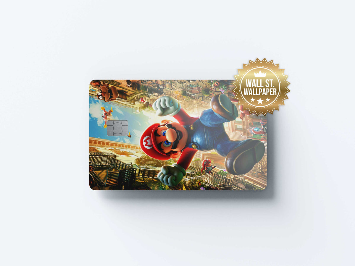 Super Mario - Premium Vinyl Credit Card Skin Cover by Wonderwallsboutique
