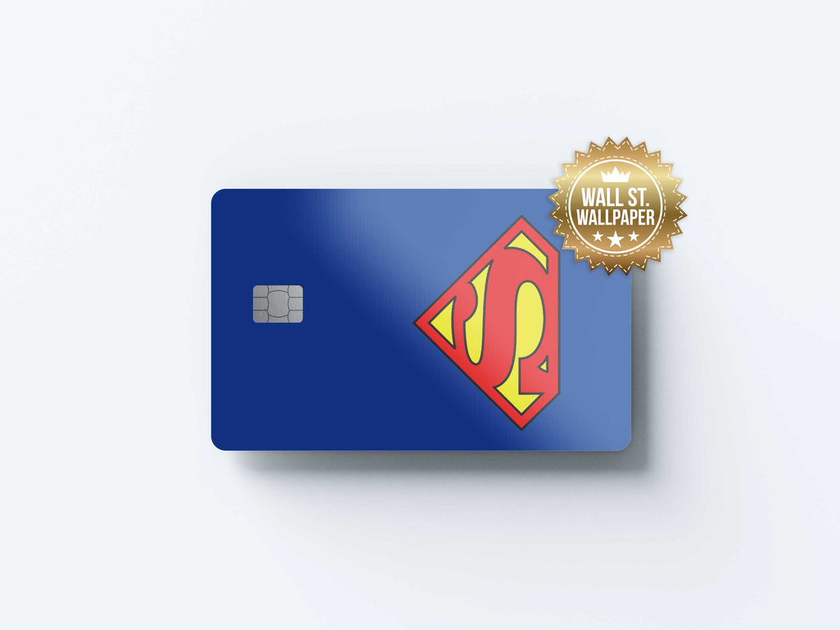 Superman Logo - Premium Vinyl Credit Card Skin Cover by Wonderwallsboutique