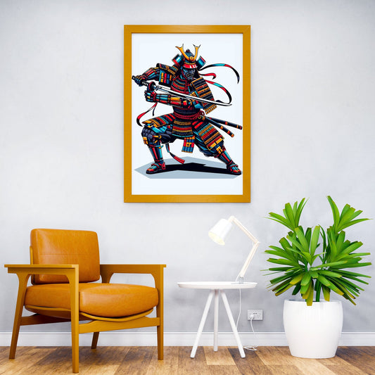 swordsman samurai wpap Asian Style Poster | Wall Art for Home & Office | High-Quality Print - High-Quality Visual Display
