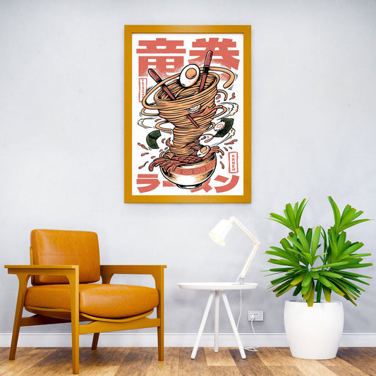 tatsumaki ramen Asian Style Poster | Wall Art for Home & Office | High-Quality Print - High-Quality Visual Display