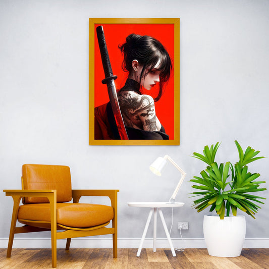 tattoo sexy assassin's Asian Style Poster | Wall Art for Home & Office | High-Quality Print - High-Quality Visual Display