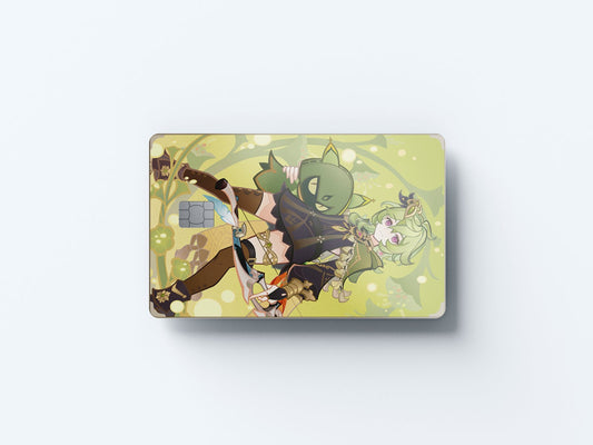 Watercolor tcg collei design | credit card sticker | small chip | credit card skin for nursery and home wall decor.