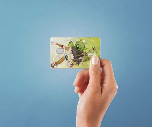 Watercolor tcg collei design | credit card sticker | small chip | credit card skin for nursery and home wall decor.