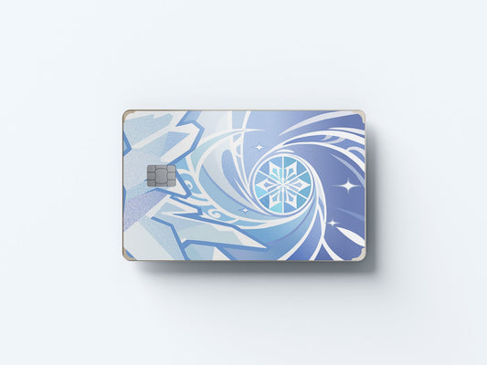 Watercolor tcg cryo design | credit card sticker | small chip | credit card skin for nursery and home wall decor.