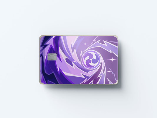 Watercolor tcg electro design | credit card sticker | small chip | credit card skin for nursery and home wall decor.