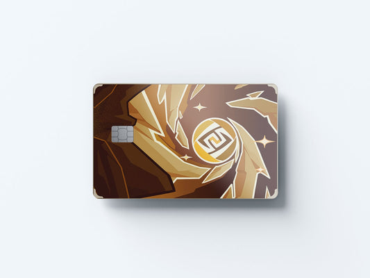 Watercolor tcg geo design | credit card sticker | small chip | credit card skin for nursery and home wall decor.